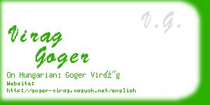 virag goger business card